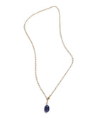 Indali Sodalite Semiprecious Gemstone Drop Necklace - Blue