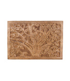 Aranyani Tree of Life Jewelry Box With Tray - Hand Carved Wood
