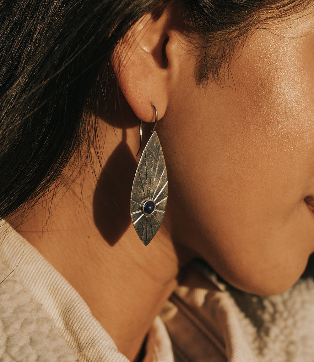 Bairavi Full Moon Drop Earrings