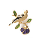 Medieval Bird and Blossom Brooch JEWELRY La Vie Bien Medieval Bird and Blossom Brooch