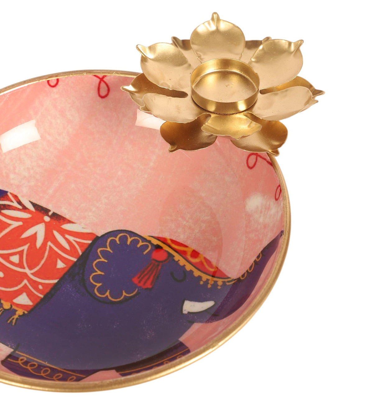 Meena Urli with T-light Holder Festive Decor La Vie Bien Meena Urli with T-light Holder