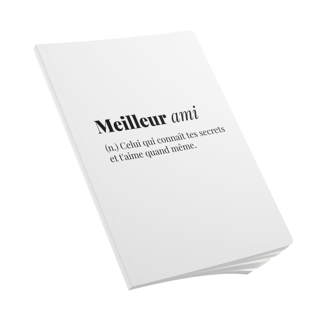 Meilleur ami definition journal Softcover Notebook, French friendship quote gift Paper products La Vie Bien Meilleur ami definition journal Softcover Notebook, French friendship quote gift