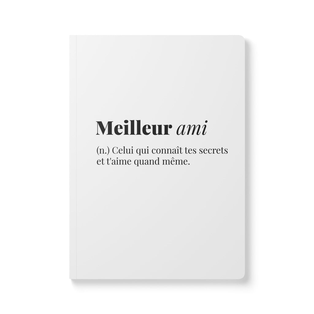Meilleur ami definition journal Softcover Notebook, French friendship quote gift Paper products La Vie Bien Meilleur ami definition journal Softcover Notebook, French friendship quote gift