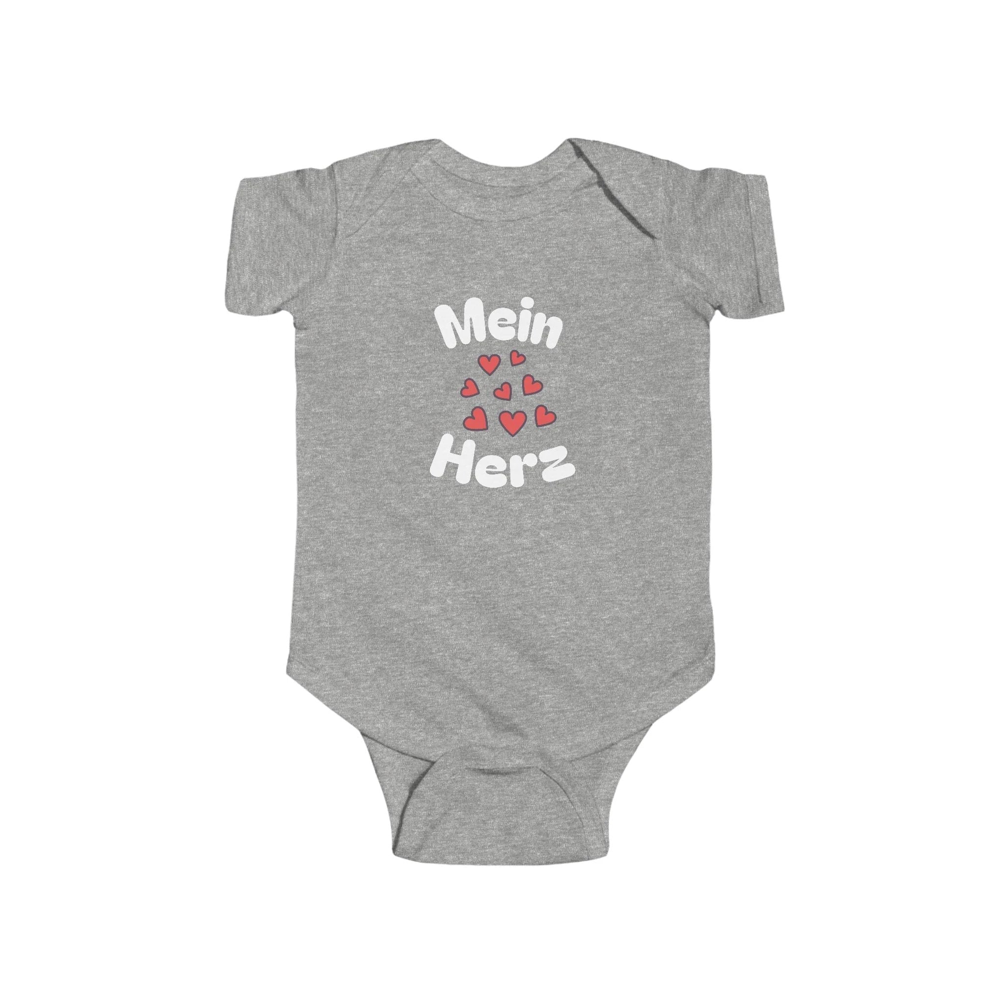 Mein Herz Infant German Bodysuit, Cute Baby Romper by Printify