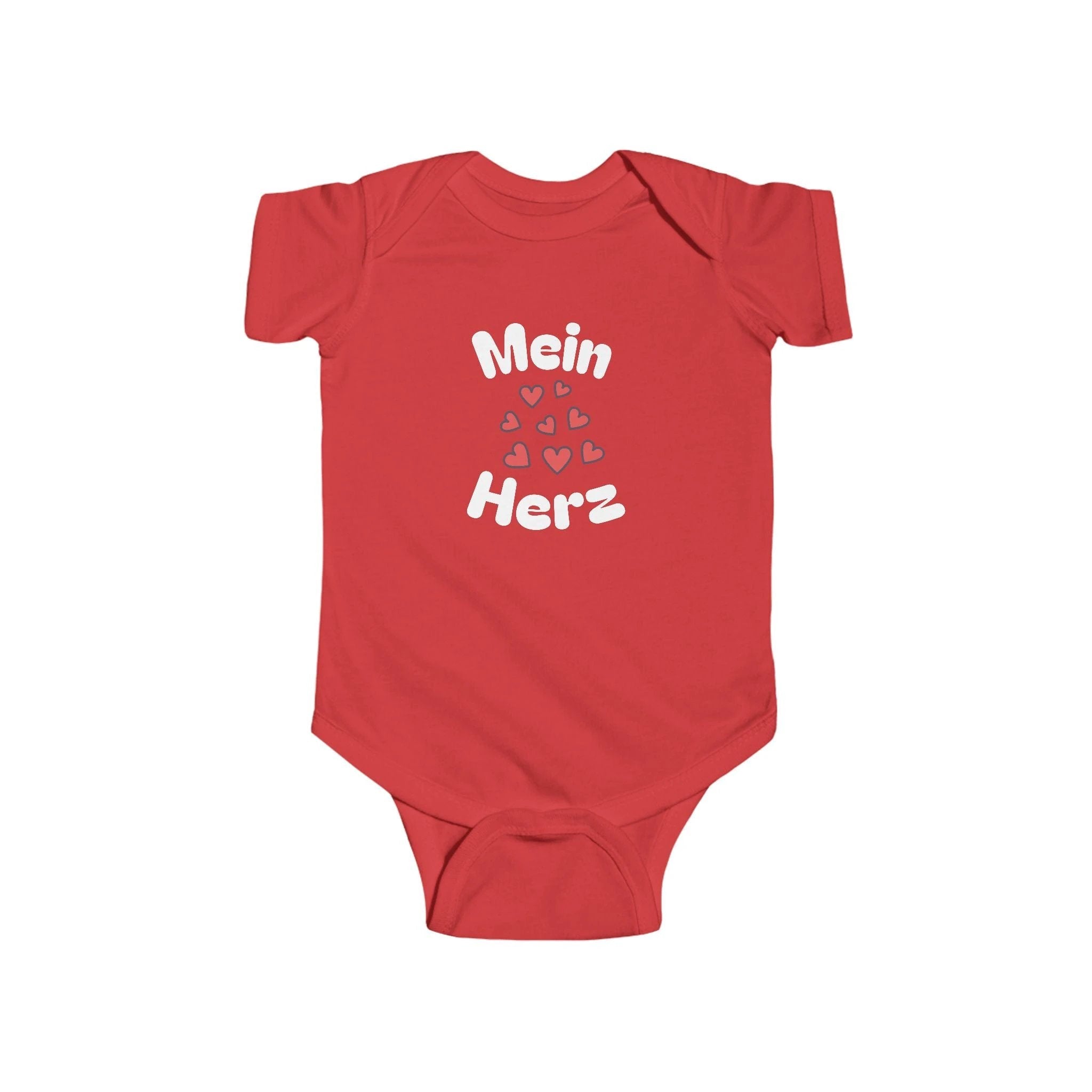 Mein Herz Infant German Bodysuit, Cute Baby Romper by Printify