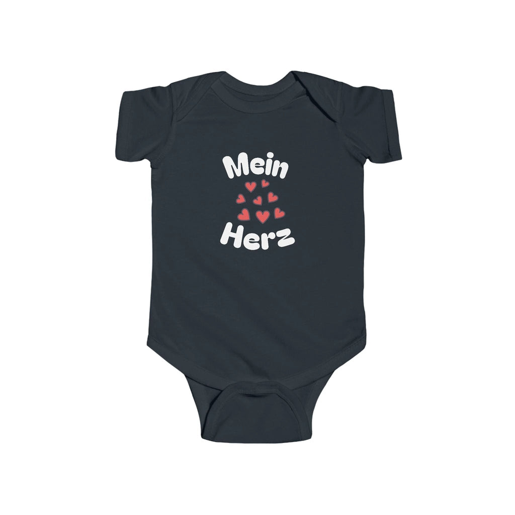 Mein Herz Infant German Bodysuit, Cute Baby Romper by Printify