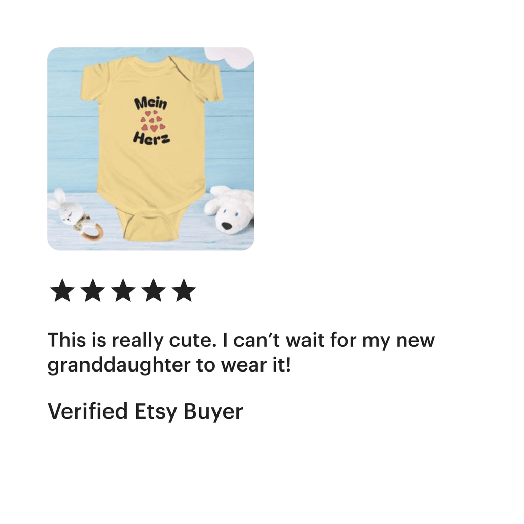 Mein Herz unisex Infant German Bodysuit, Cute Baby Romper Baby bodysuit La Vie Bien Mein Herz unisex Infant German Bodysuit, Cute Baby Romper