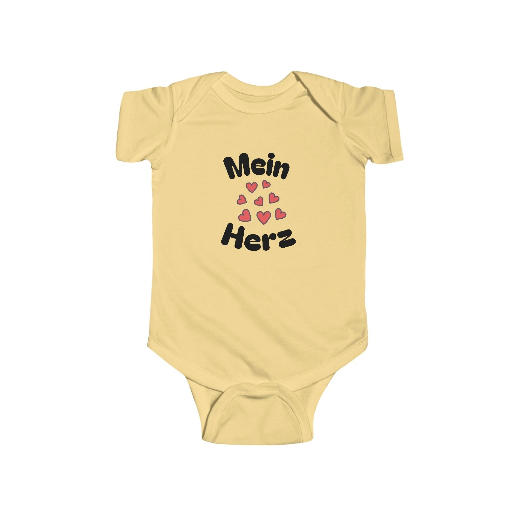 Mein Herz Infant German Bodysuit, Cute Baby Romper by Printify