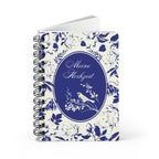 Meine Hochzeit German Elegant Floral Spiral Notebook for Wedding planning Paper products La Vie Bien Meine Hochzeit German Elegant Floral Spiral Notebook for Wedding planning