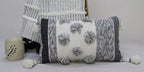 Melange Striped Throw Pillow with Large Poms and Tassels 14"x24" Home Furnishings La Vie Bien Melange Striped Throw Pillow with Large Poms and Tassels 14"x24"