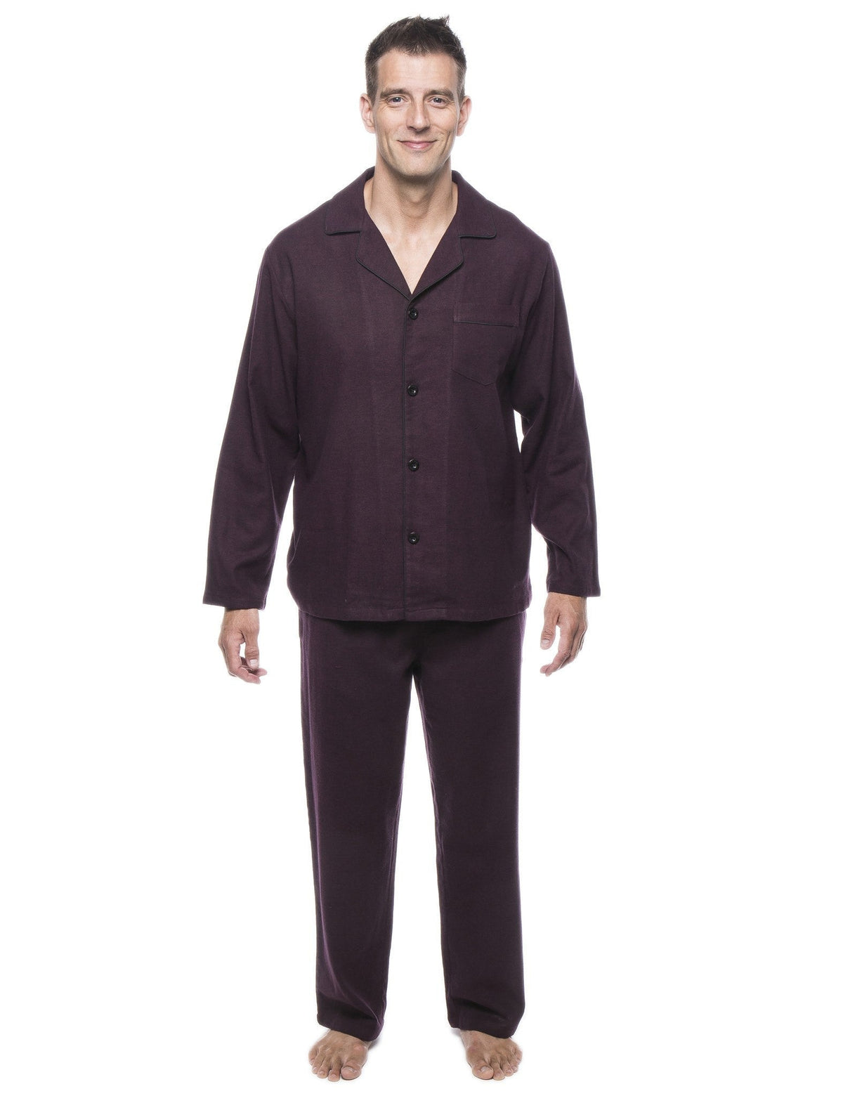 Men's 100% Cotton Flannel Pajama Set pajama-sets La Vie Bien Men's 100% Cotton Flannel Pajama Set