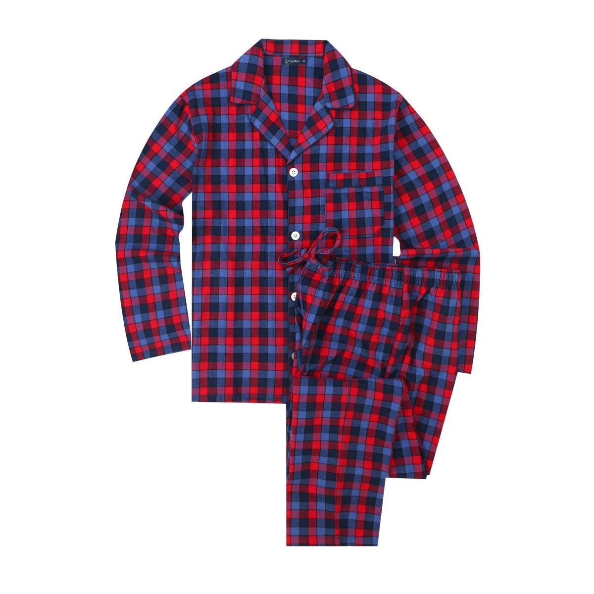 Men's 100% Cotton Flannel Pajama Set pajama-sets La Vie Bien Men's 100% Cotton Flannel Pajama Set