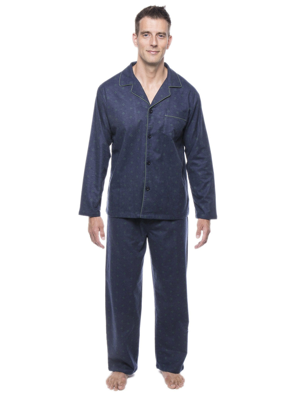 Men's 100% Cotton Flannel Pajama Set pajama-sets La Vie Bien Men's 100% Cotton Flannel Pajama Set