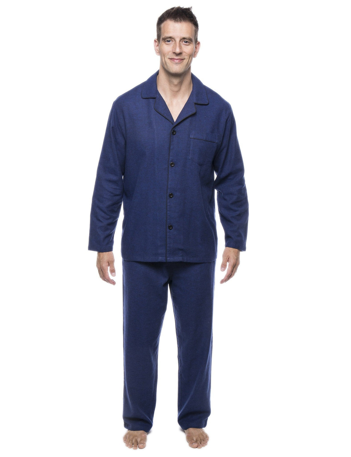 Men's 100% Cotton Flannel Pajama Set pajama-sets La Vie Bien Men's 100% Cotton Flannel Pajama Set