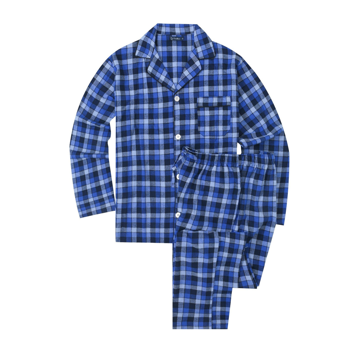 Men's 100% Cotton Flannel Pajama Set pajama-sets La Vie Bien Men's 100% Cotton Flannel Pajama Set