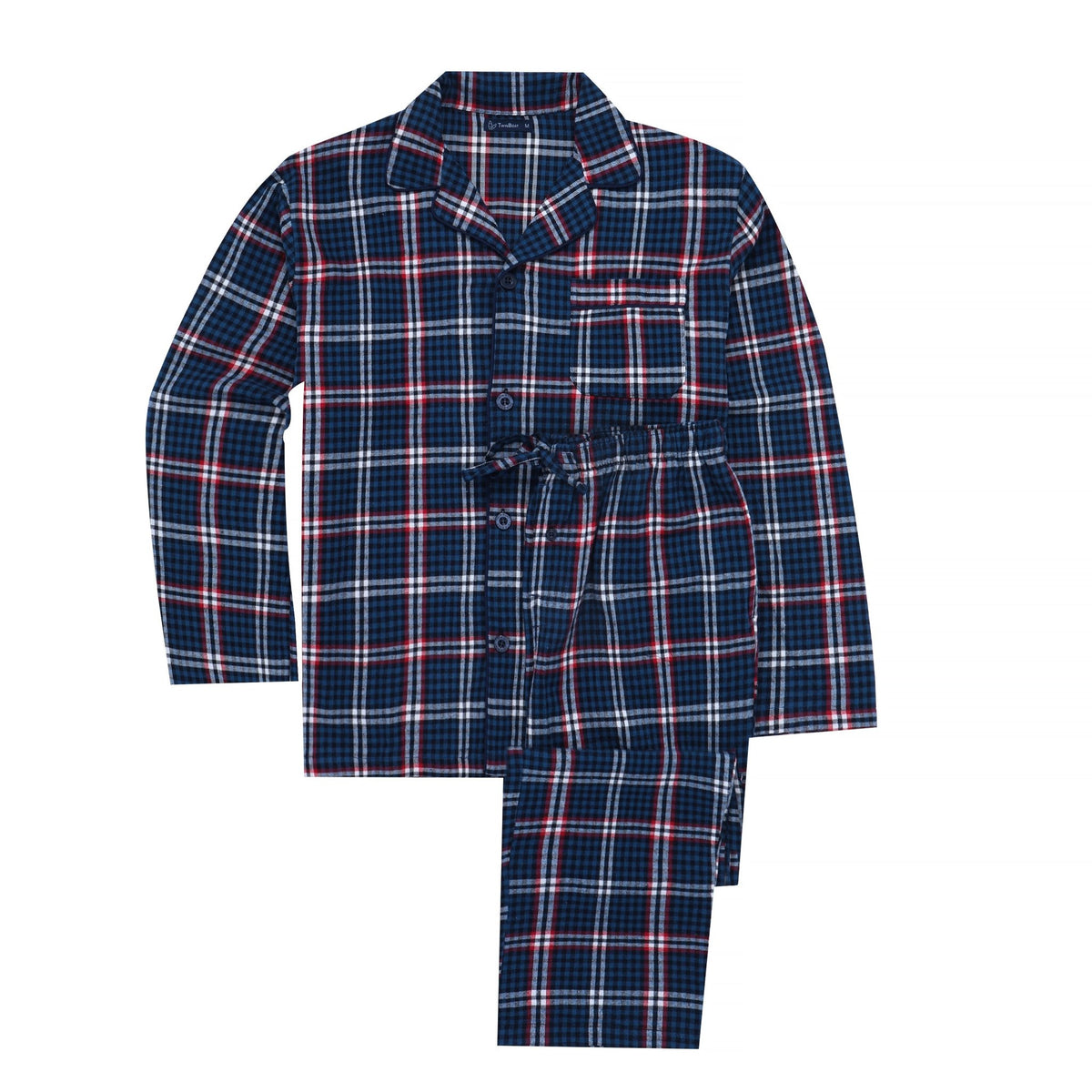 Men's 100% Cotton Flannel Pajama Set pajama-sets La Vie Bien Men's 100% Cotton Flannel Pajama Set