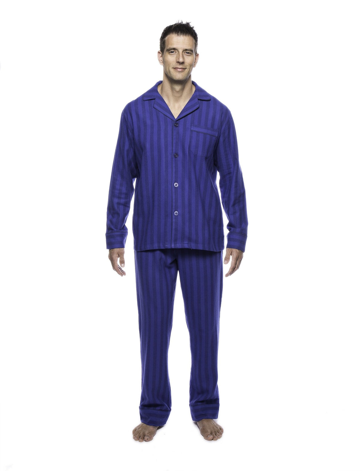 Men's 100% Cotton Flannel Pajama Set pajama-sets La Vie Bien Men's 100% Cotton Flannel Pajama Set