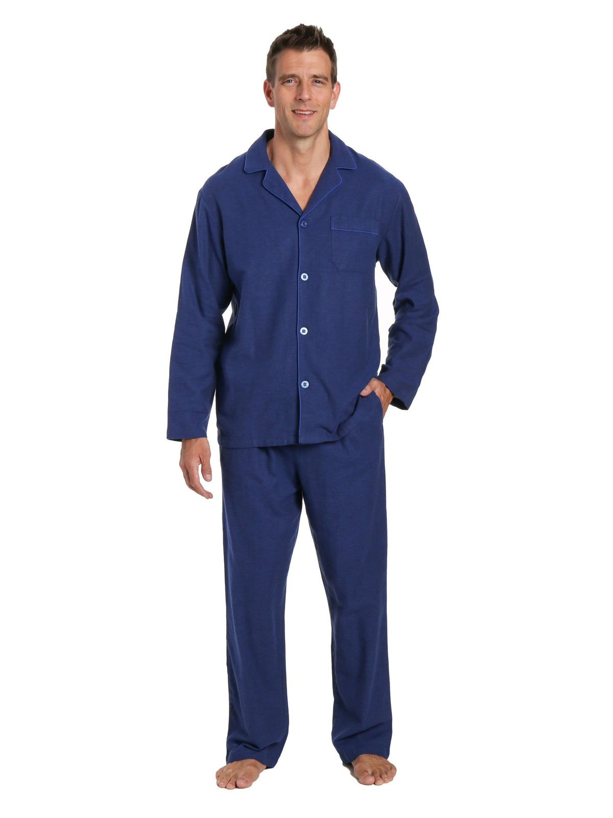 Men's 100% Cotton Flannel Pajama Set pajama-sets La Vie Bien Men's 100% Cotton Flannel Pajama Set