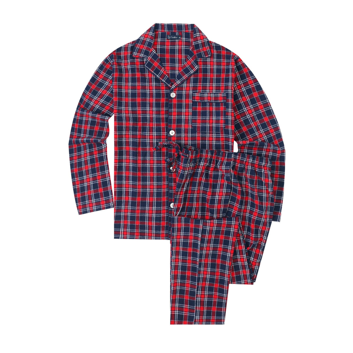 Men's 100% Cotton Flannel Pajama Set pajama-sets La Vie Bien Men's 100% Cotton Flannel Pajama Set