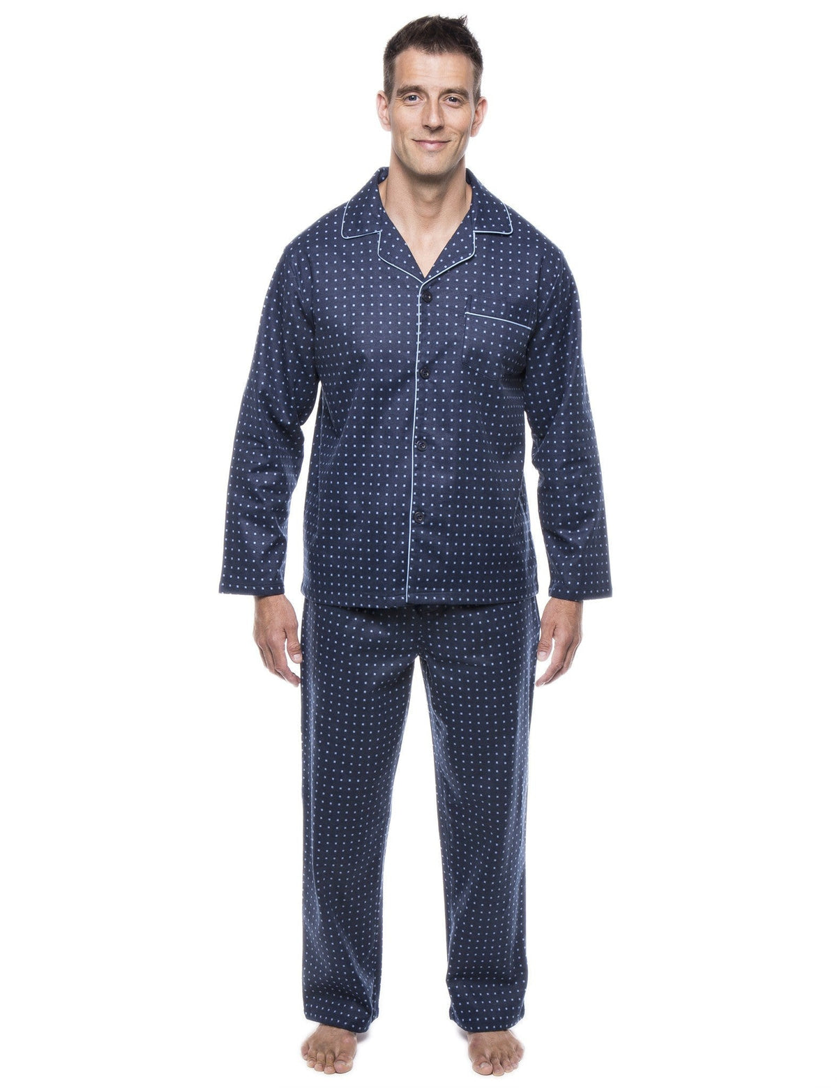Men's 100% Cotton Flannel Pajama Set pajama-sets La Vie Bien Men's 100% Cotton Flannel Pajama Set