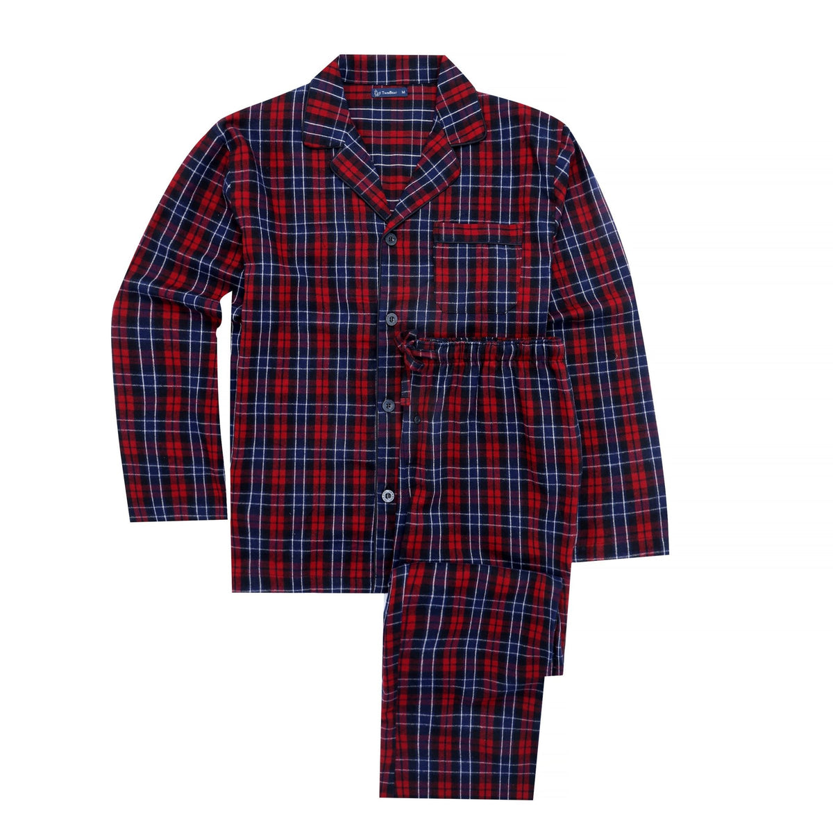 Men's 100% Cotton Flannel Pajama Set pajama-sets La Vie Bien Men's 100% Cotton Flannel Pajama Set