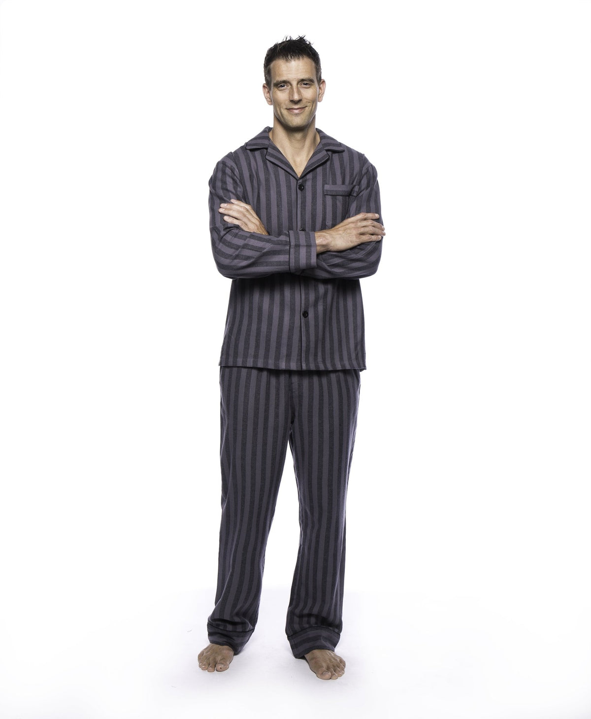 Men's 100% Cotton Flannel Pajama Set pajama-sets La Vie Bien Men's 100% Cotton Flannel Pajama Set