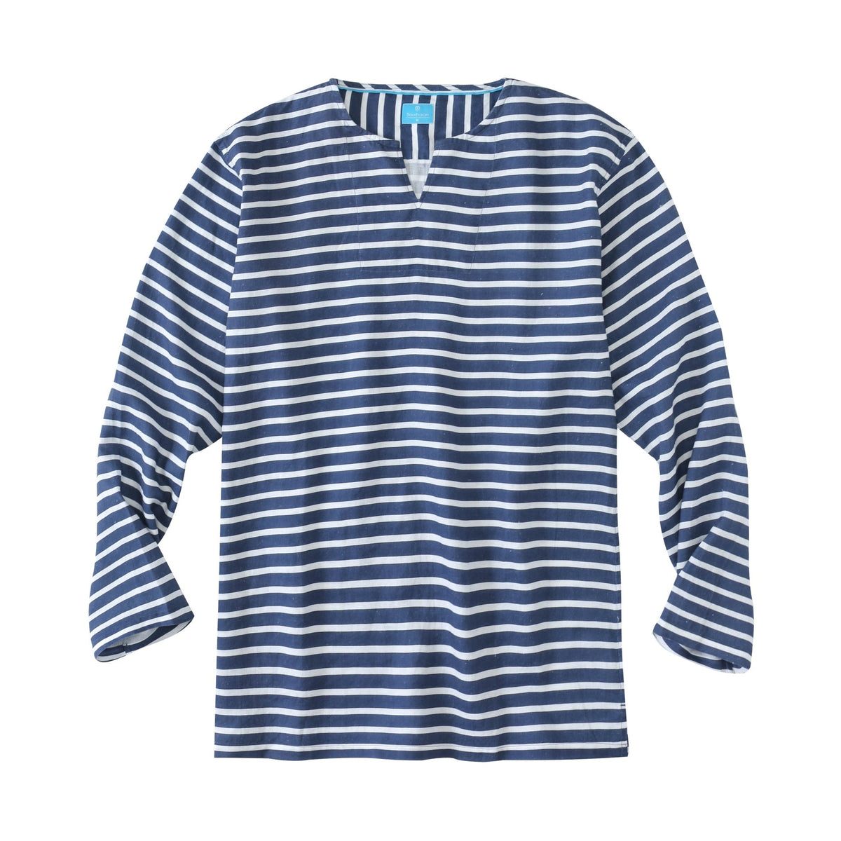 Men's 100% Linen V-Neck Pullover Shirt button-down-shirts La Vie Bien Men's 100% Linen V-Neck Pullover Shirt