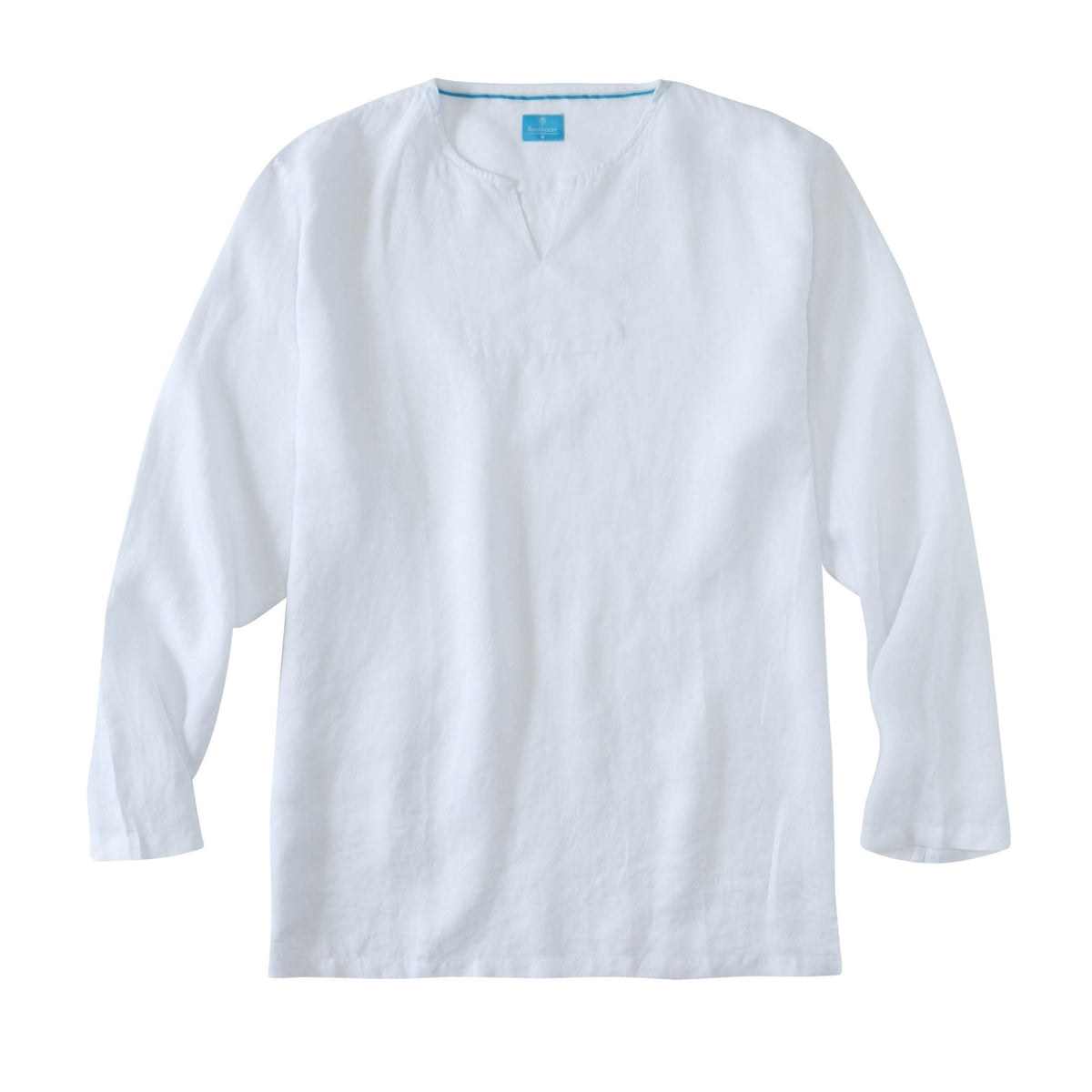 Men's 100% Linen V-Neck Pullover Shirt button-down-shirts La Vie Bien Men's 100% Linen V-Neck Pullover Shirt