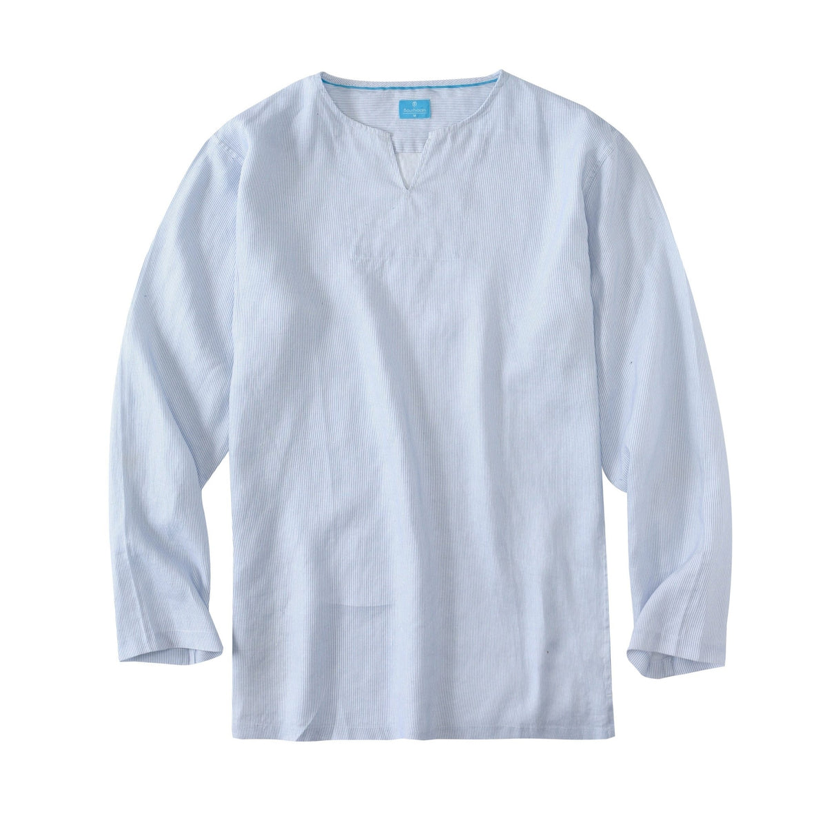 Men's 100% Linen V-Neck Pullover Shirt button-down-shirts La Vie Bien Men's 100% Linen V-Neck Pullover Shirt