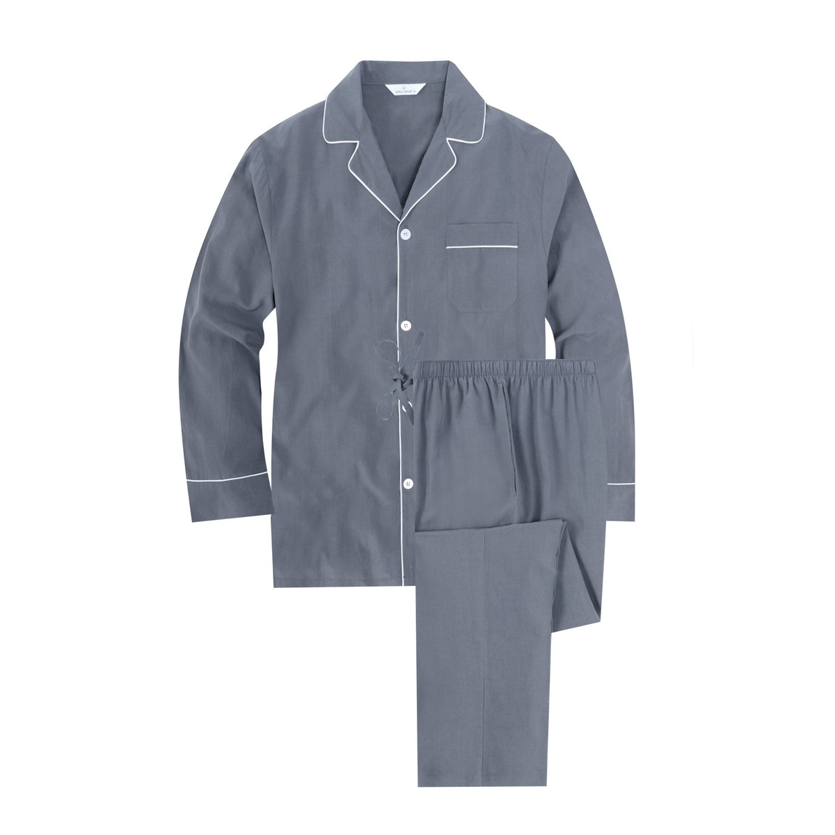 Mens 2-Piece Cooling Pajama Set made from Eucalyptus Tencel - Hypoallergenic and Eco-Friendly Fabric pajama-sets La Vie Bien Mens 2-Piece Cooling Pajama Set made from Eucalyptus Tencel - Hypoallergenic and Eco-Friendly Fabric