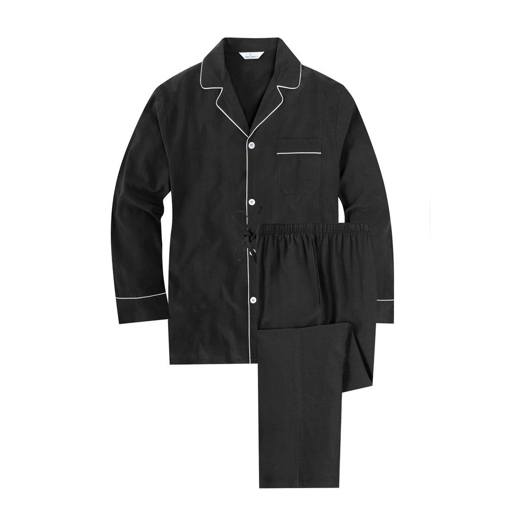 Mens 2-Piece Cooling Pajama Set made from Eucalyptus Tencel - Hypoallergenic and Eco-Friendly Fabric pajama-sets La Vie Bien Mens 2-Piece Cooling Pajama Set made from Eucalyptus Tencel - Hypoallergenic and Eco-Friendly Fabric