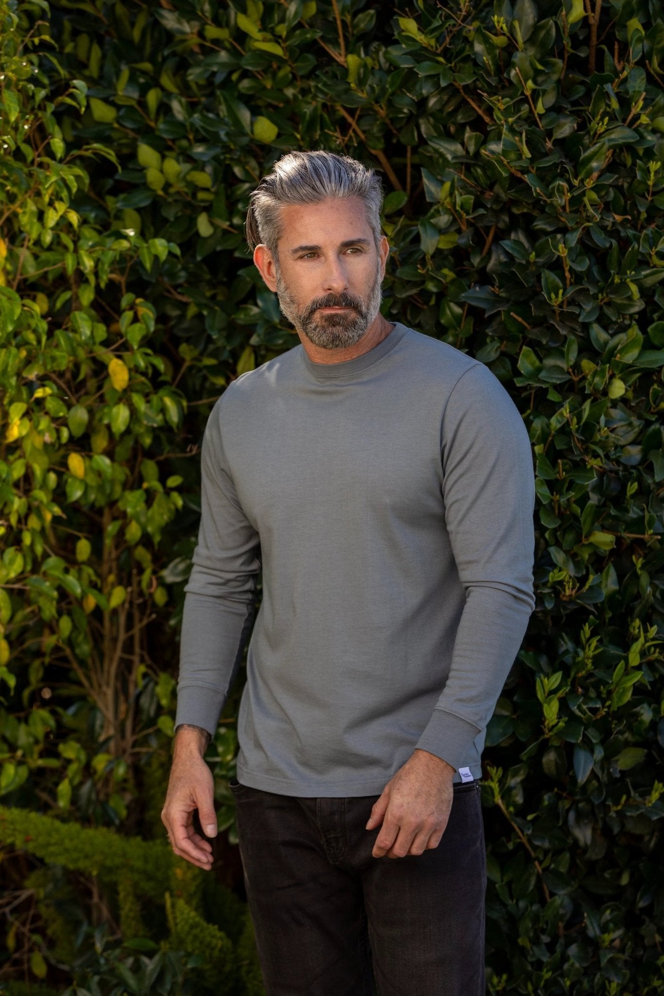 Men's Bamboo Viscose/Organic Cotton Long Sleeve T-Shirt by Spun Bamboo