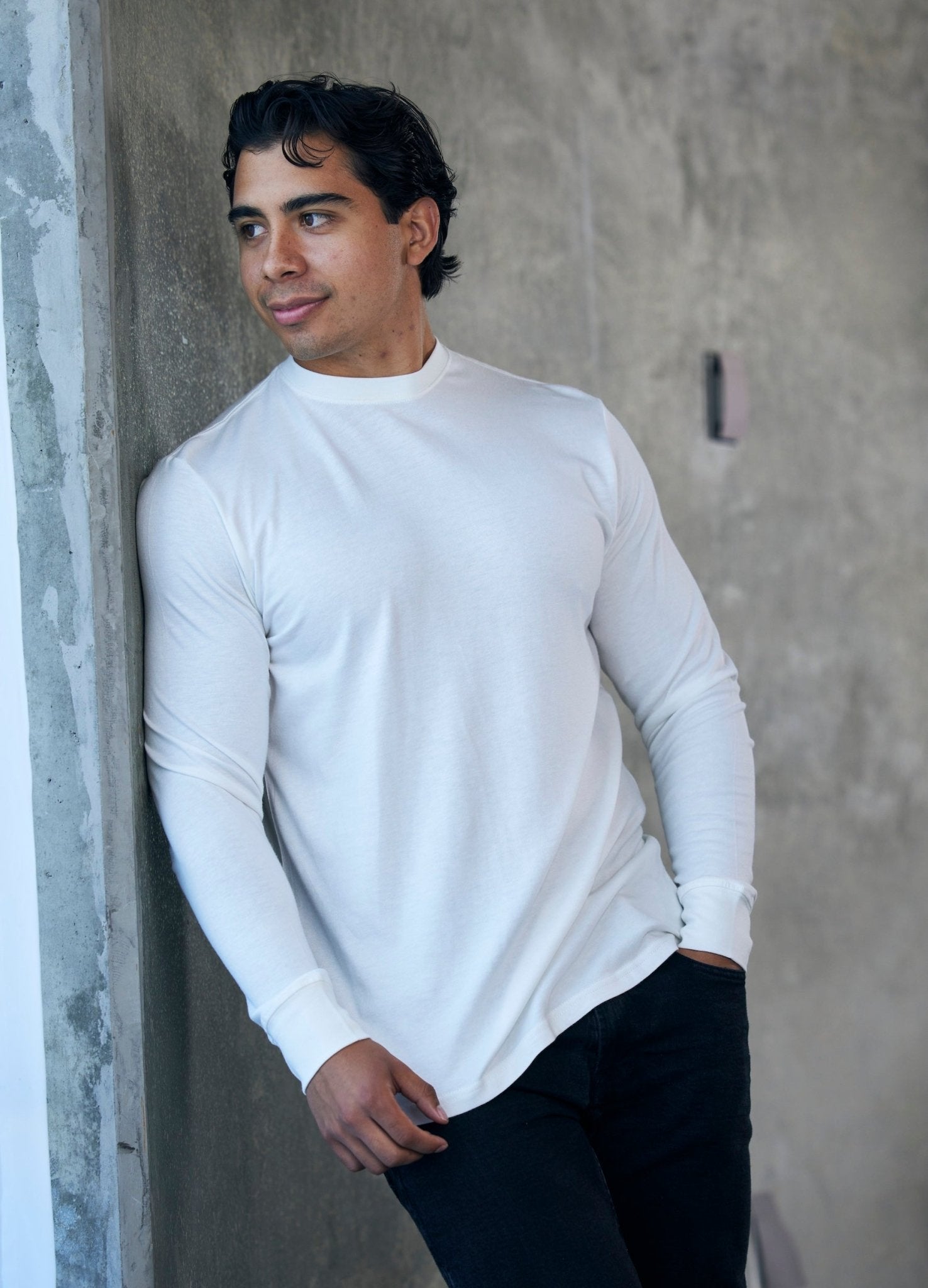 Men's Bamboo Viscose/Organic Cotton Long Sleeve T-Shirt by Spun Bamboo