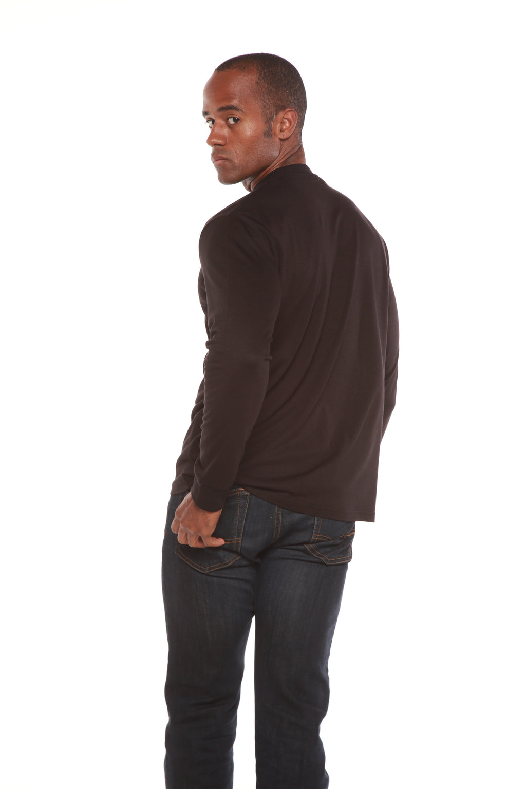 Men's Bamboo Viscose/Organic Cotton Long Sleeve T-Shirt by Spun Bamboo