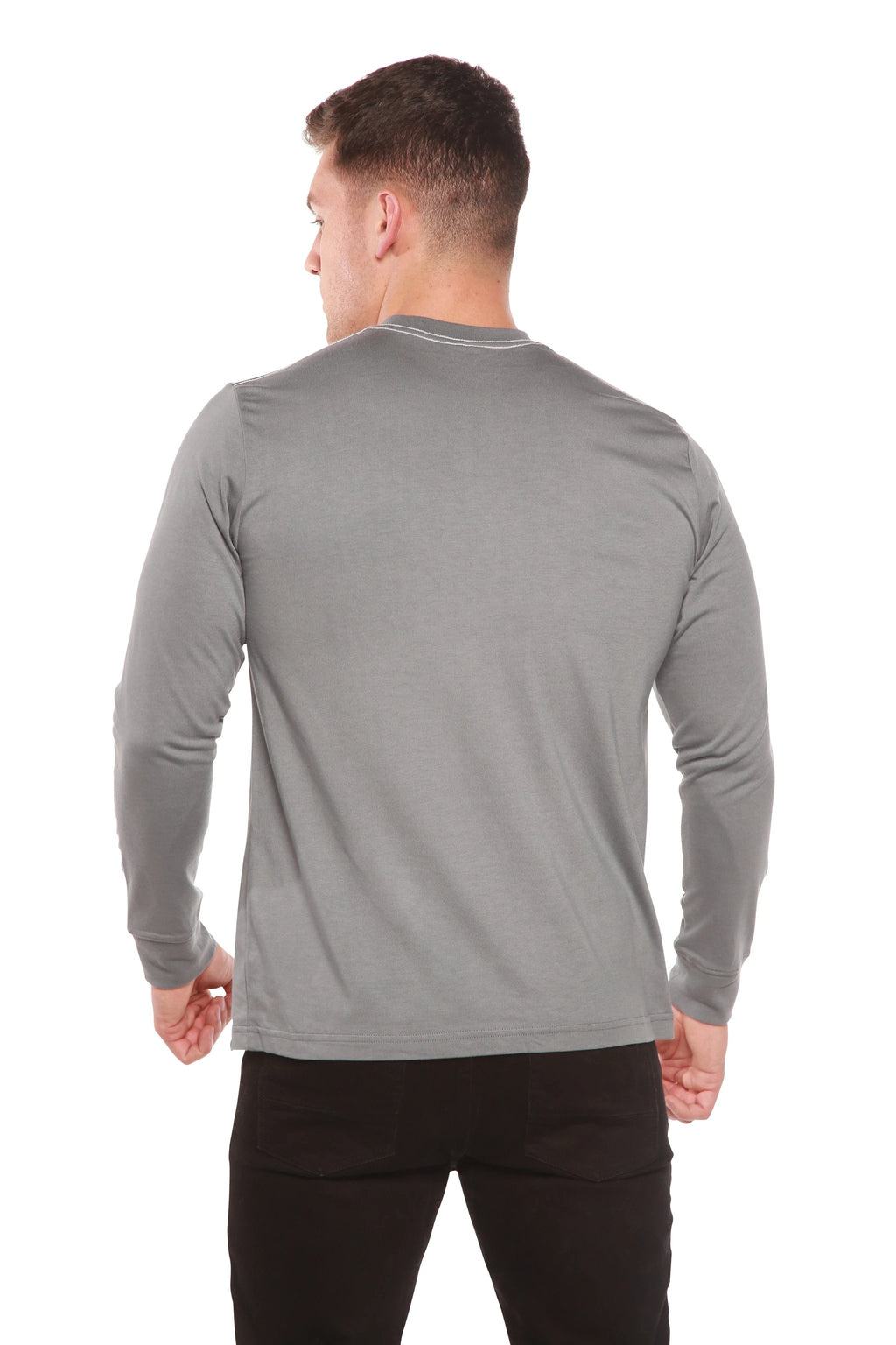 Men's Bamboo Viscose/Organic Cotton Long Sleeve T-Shirt by Spun Bamboo
