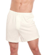 Men's Bamboo Viscose/Organic Cotton Tank Top True Navy Color + Boxer Style Underwear White Color by Spun Bamboo
