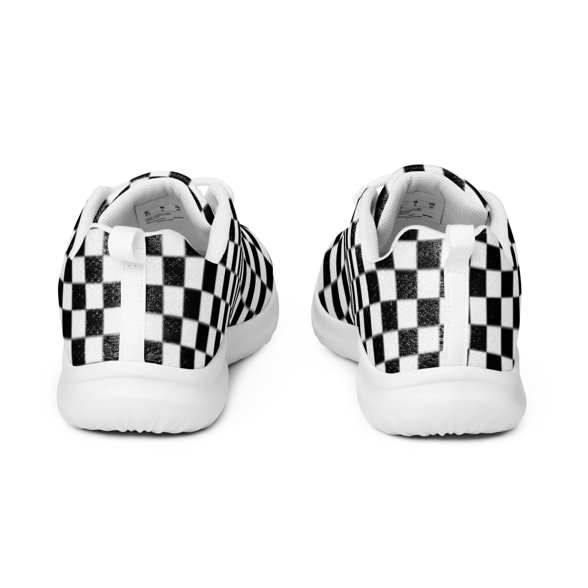 Men’s checkered athletic shoes