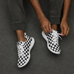 Men’s checkered athletic shoes by La Vie Bien