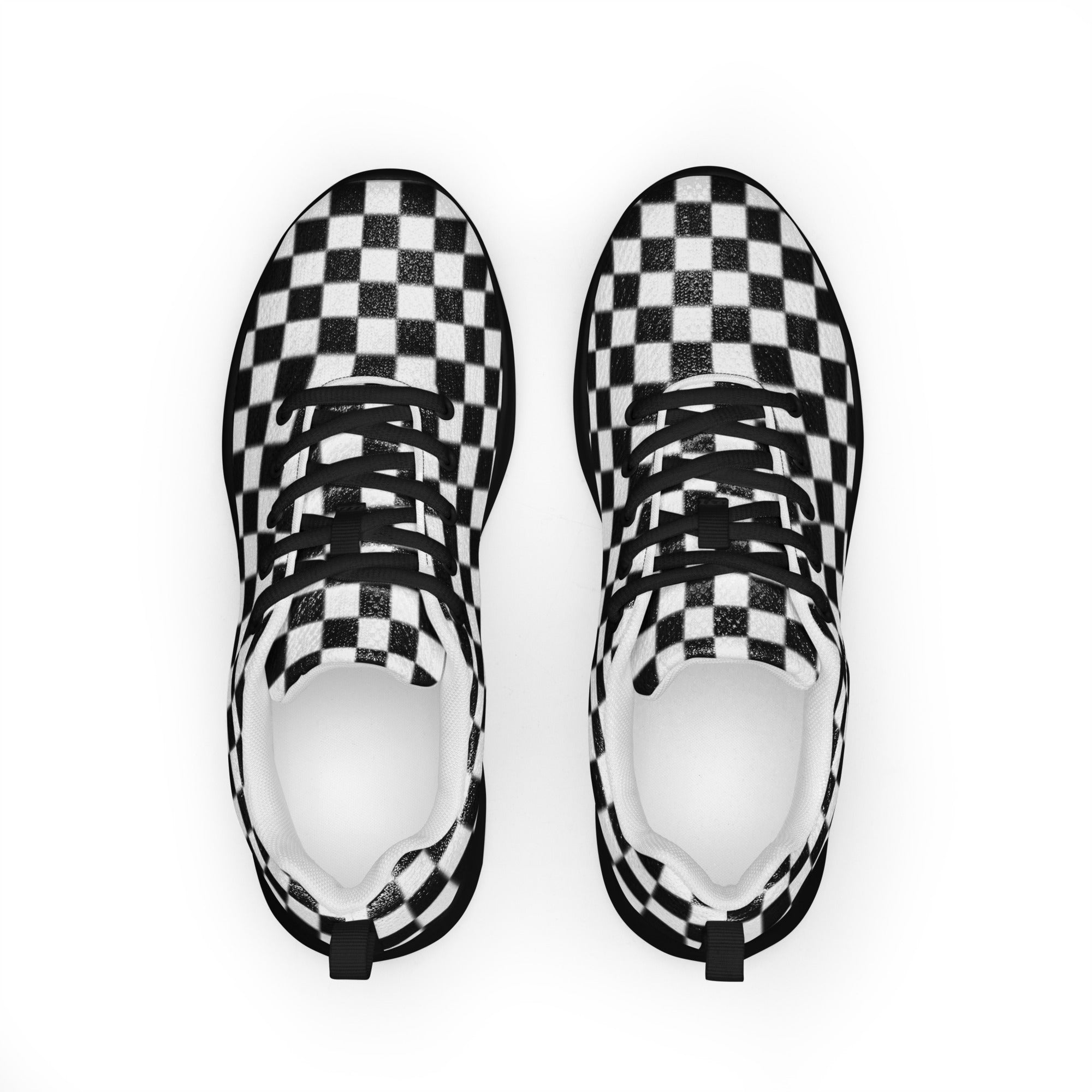 Men’s checkered athletic shoes