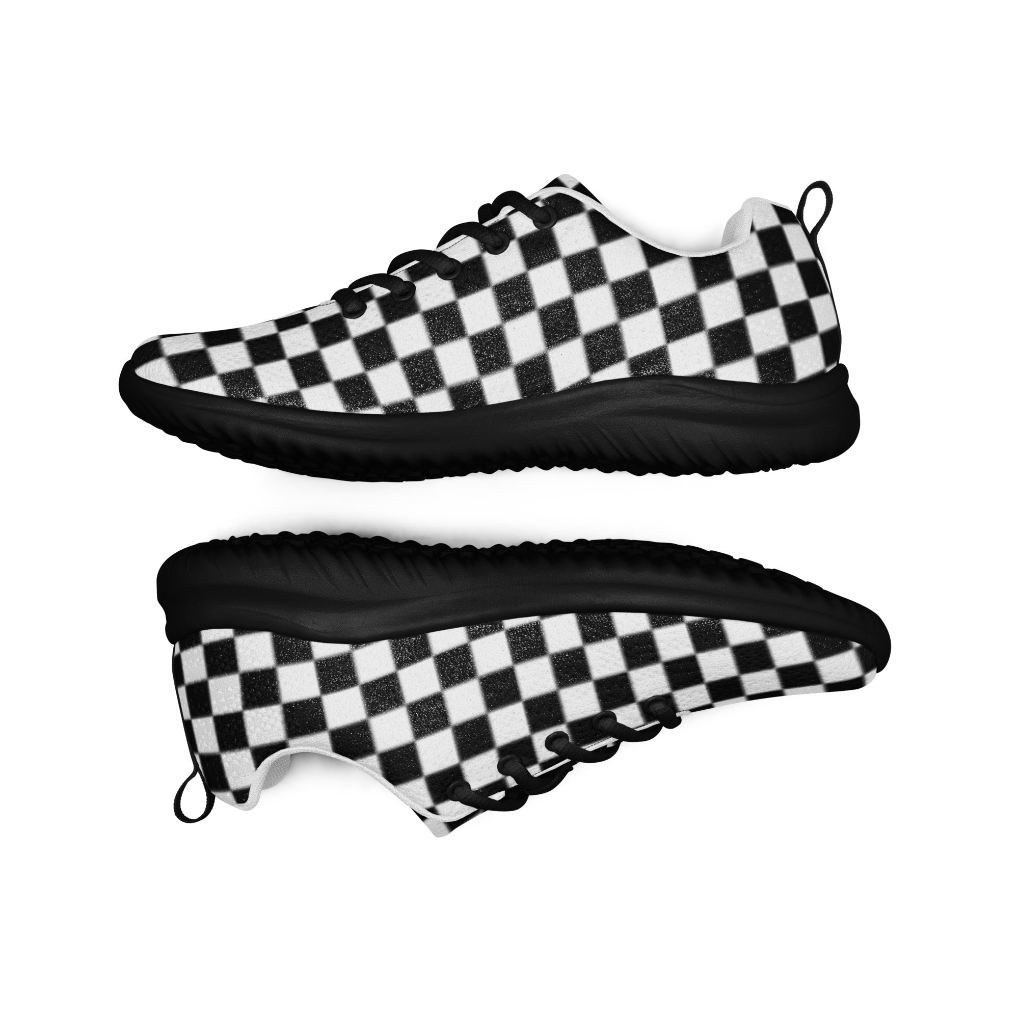 Men’s checkered athletic shoes