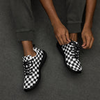 Men’s checkered athletic shoes by La Vie Bien
