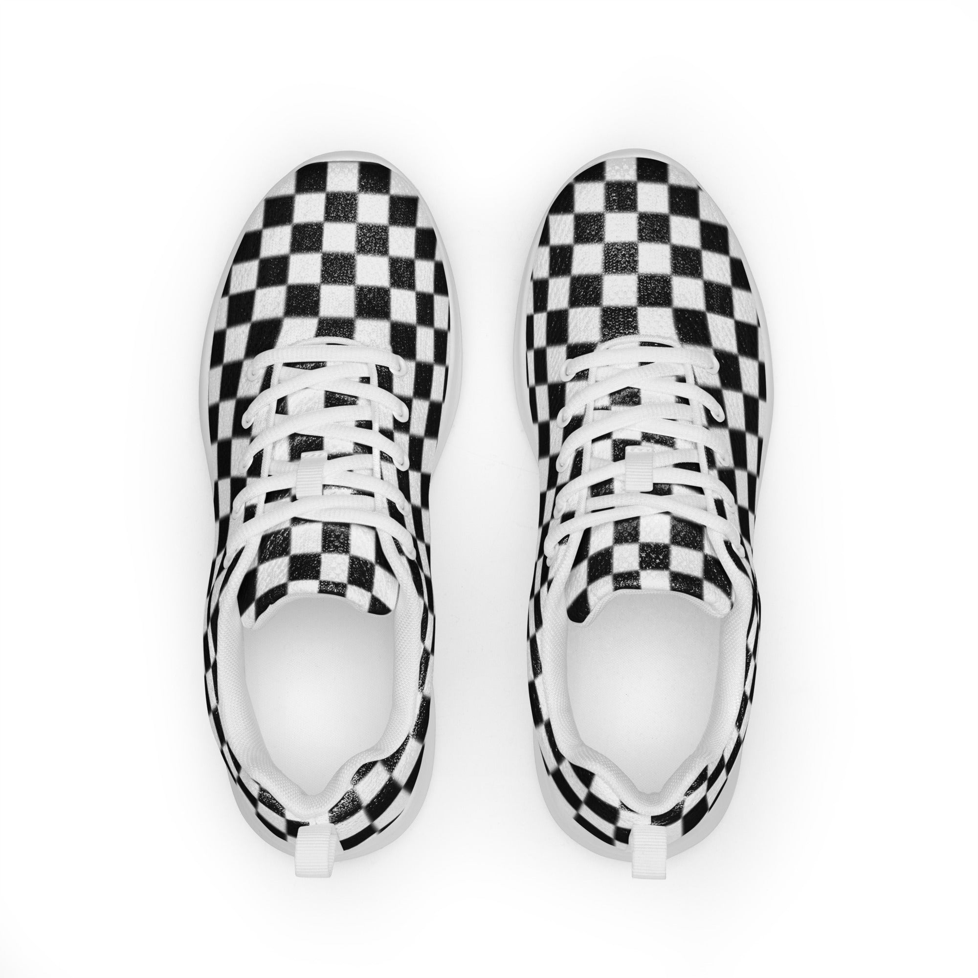 Men’s checkered athletic shoes