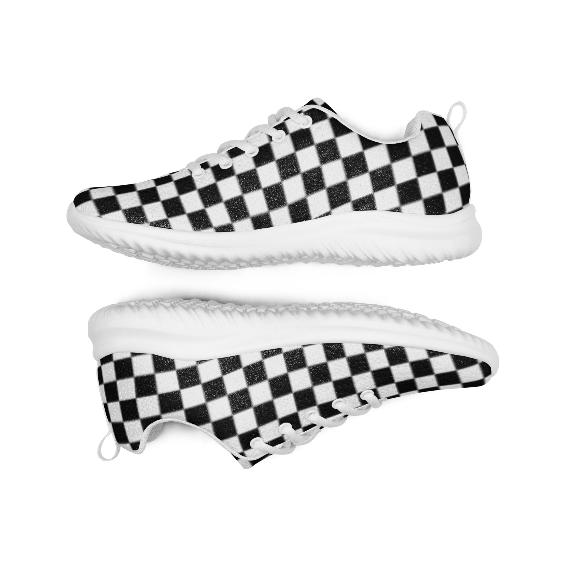 Men’s checkered athletic shoes
