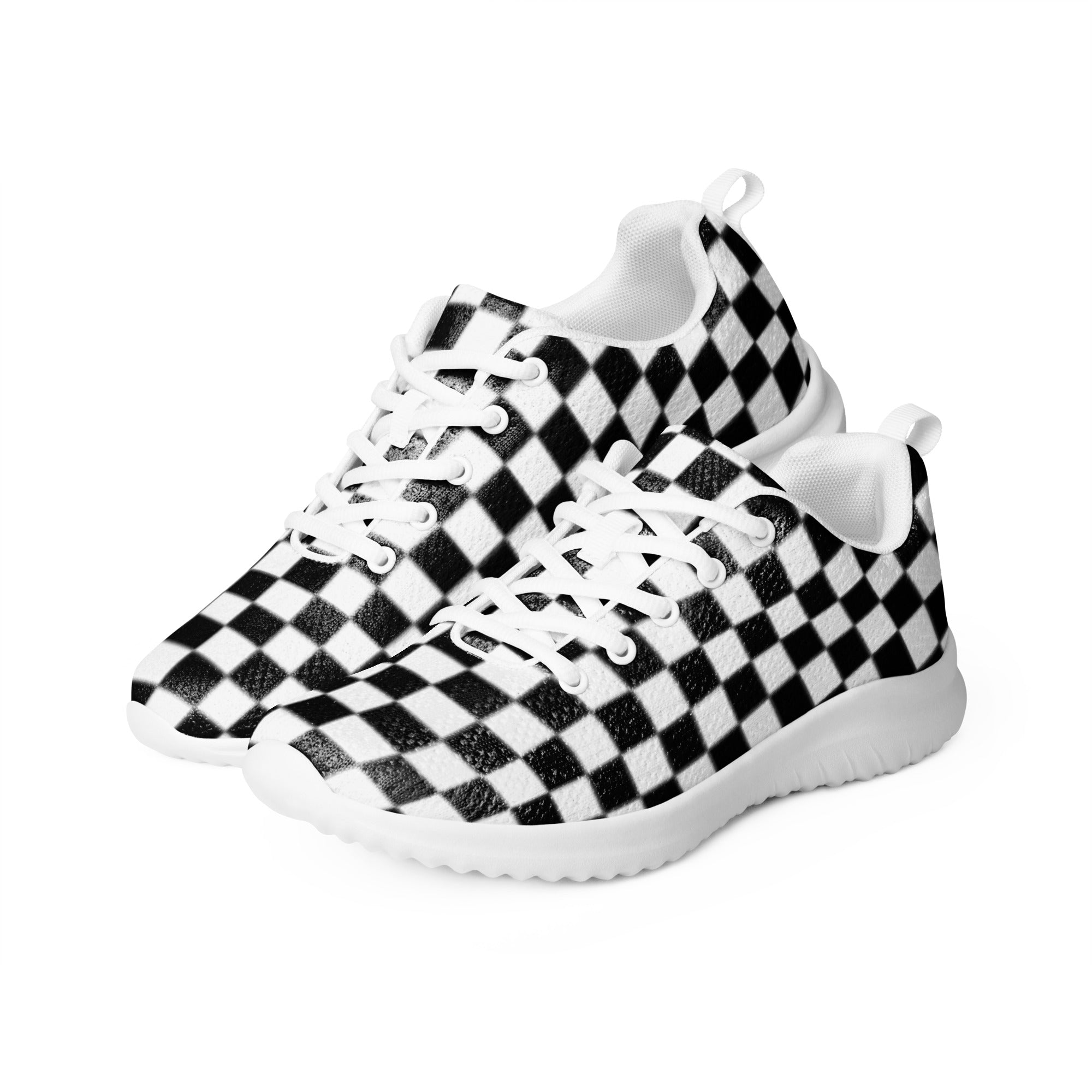 Men’s checkered athletic shoes