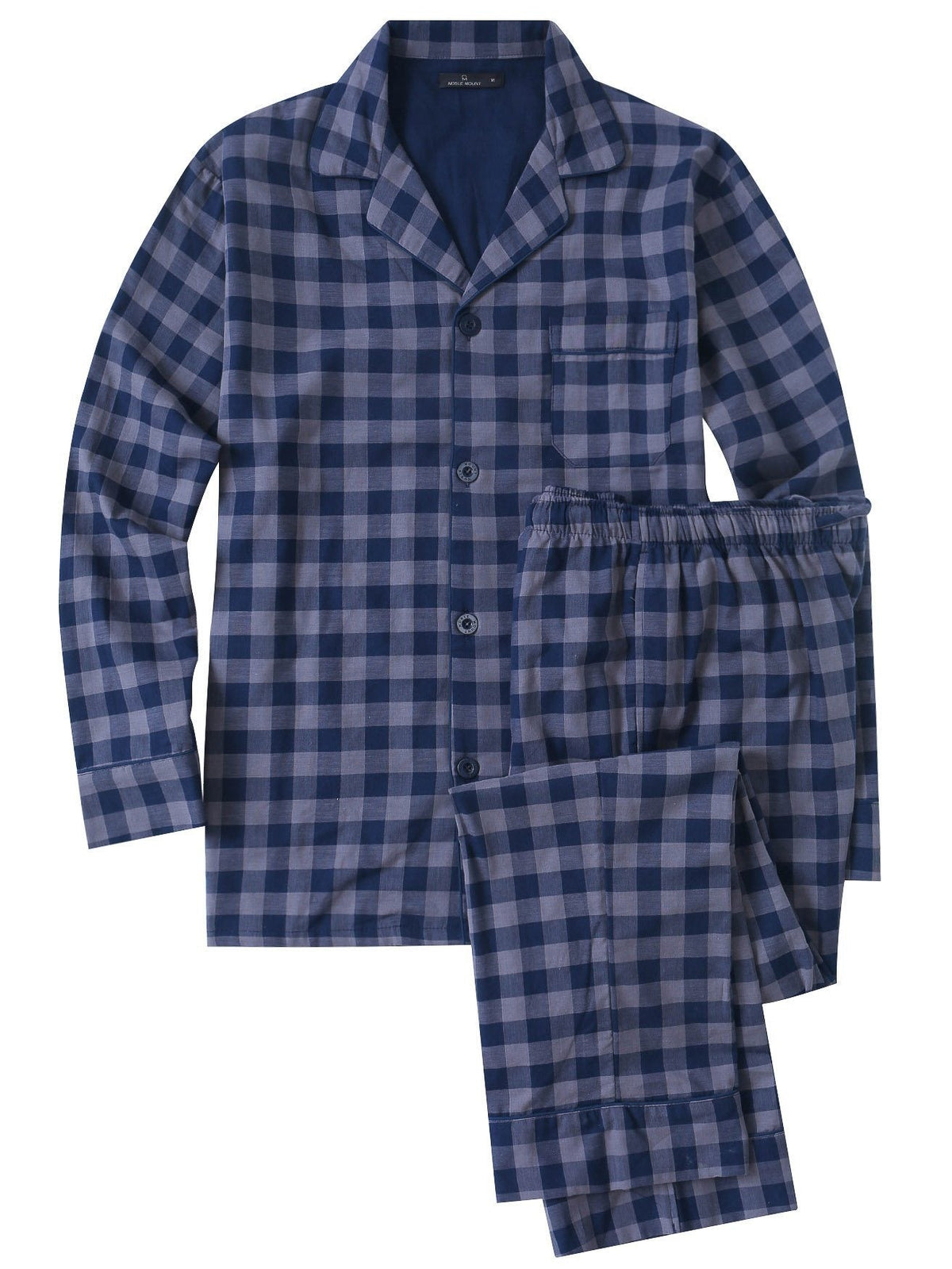 Mens Cotton Woven Double Layer Soft Pajama Sleepwear Set pajama-sets La Vie Bien Mens Cotton Woven Double Layer Soft Pajama Sleepwear Set