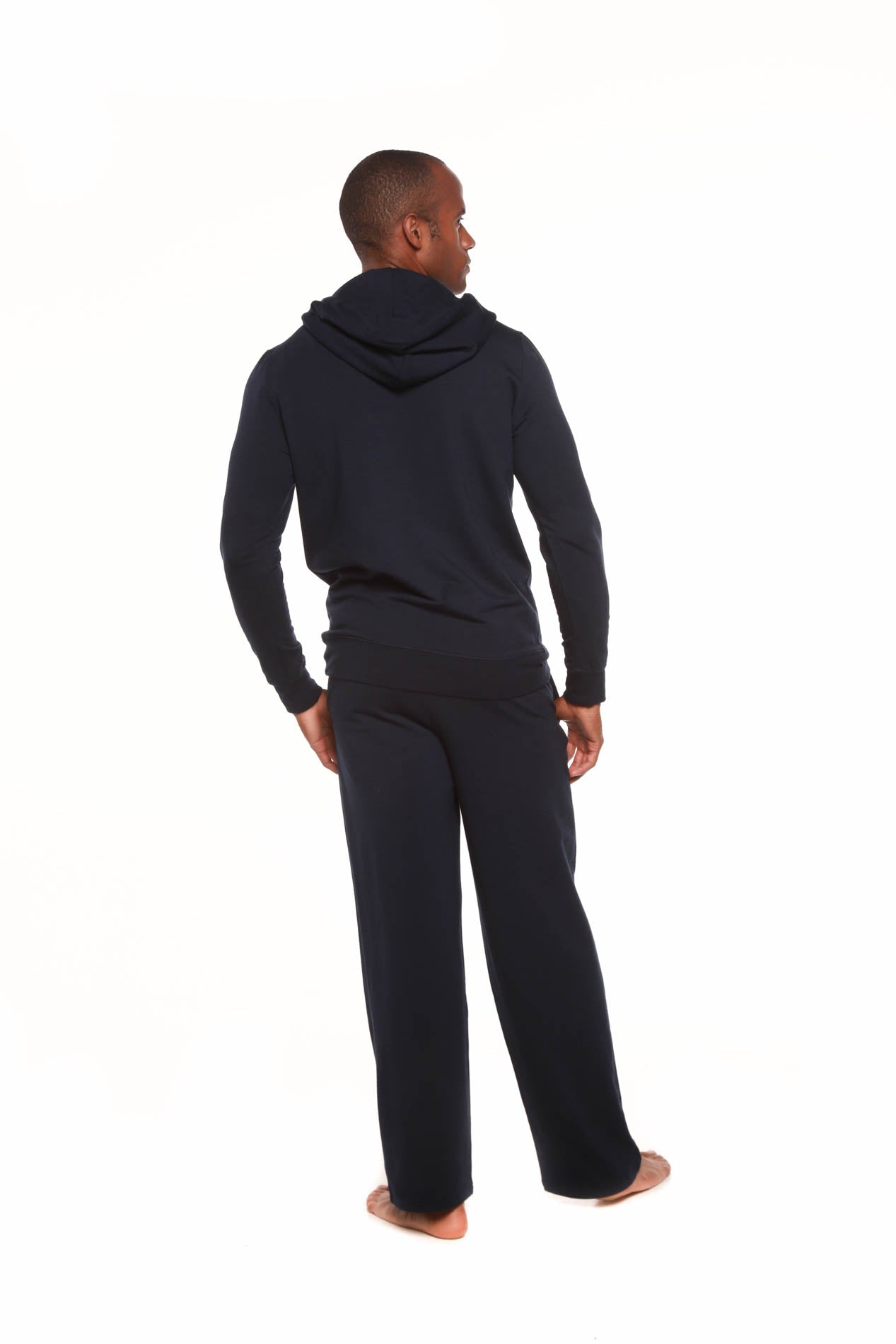 Men's Henley Style Bamboo Viscose Fleece Hoodie + Fleece Lounge Pants mens hoodie La Vie Bien Men's Henley Style Bamboo Viscose Fleece Hoodie + Fleece Lounge Pants