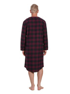 Mens Nightshirt - 100% Cotton Flannel Mens Nightshirts for Sleeping pajama-tops La Vie Bien Mens Nightshirt - 100% Cotton Flannel Mens Nightshirts for Sleeping