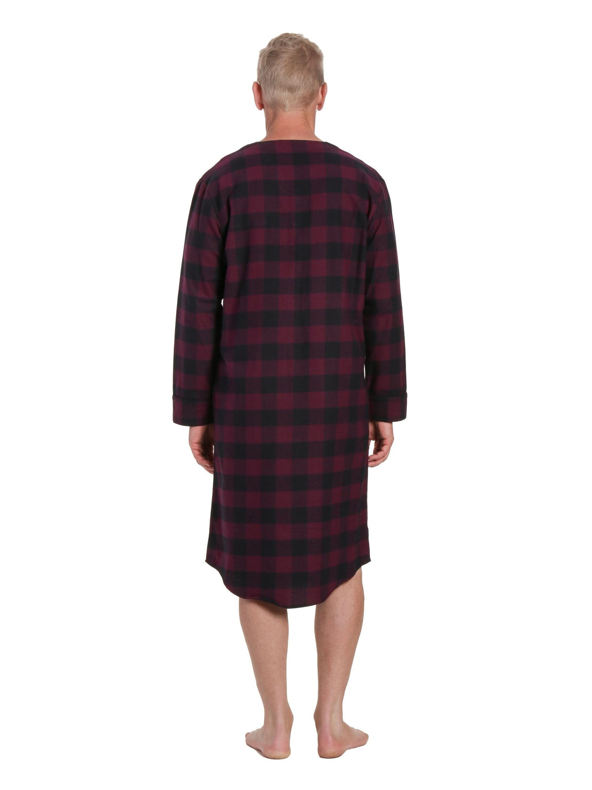 Mens Nightshirt - 100% Cotton Flannel Mens Nightshirts for Sleeping pajama-tops La Vie Bien Mens Nightshirt - 100% Cotton Flannel Mens Nightshirts for Sleeping