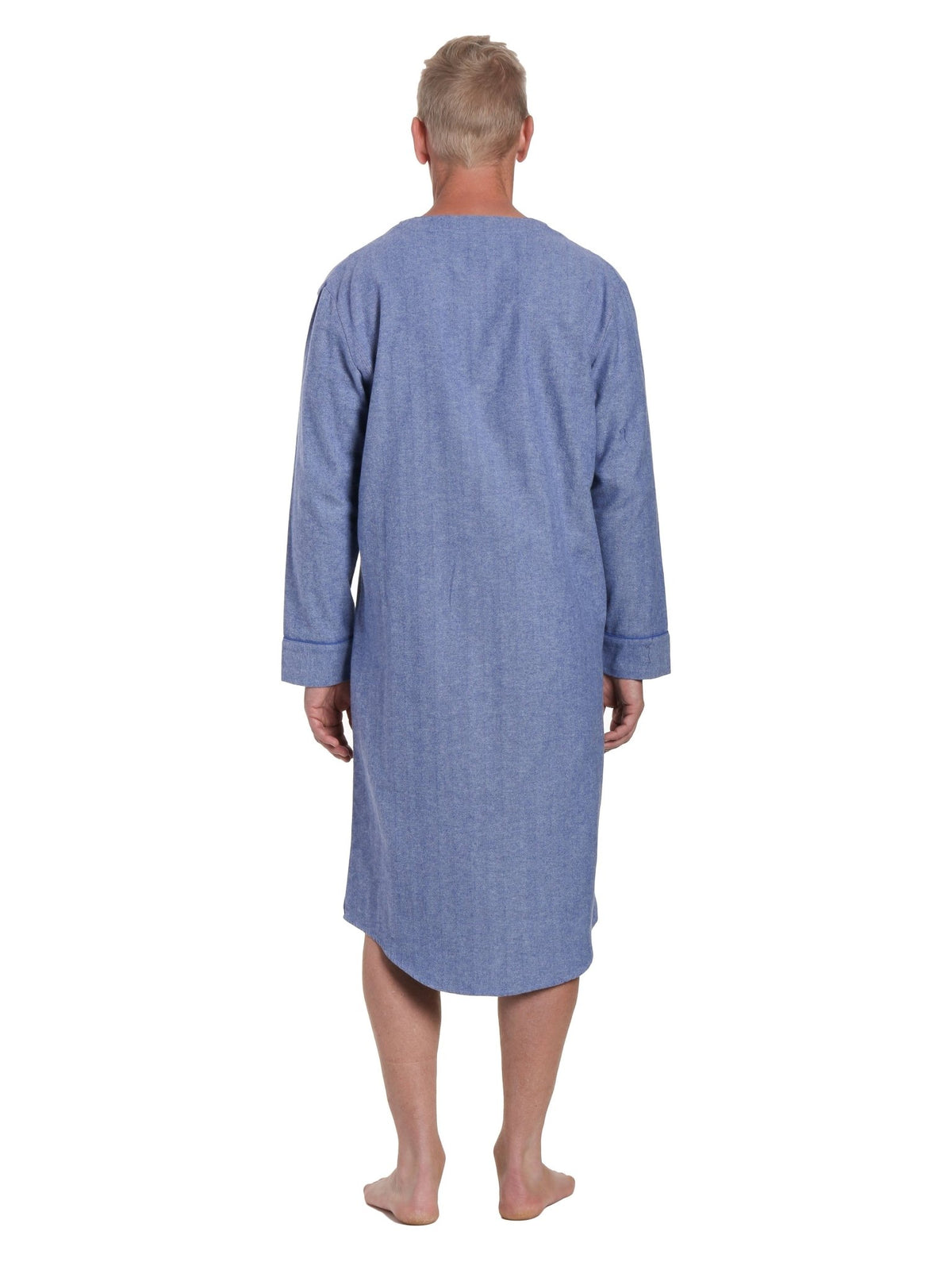 Mens Nightshirt - 100% Cotton Flannel Mens Nightshirts for Sleeping pajama-tops La Vie Bien Mens Nightshirt - 100% Cotton Flannel Mens Nightshirts for Sleeping