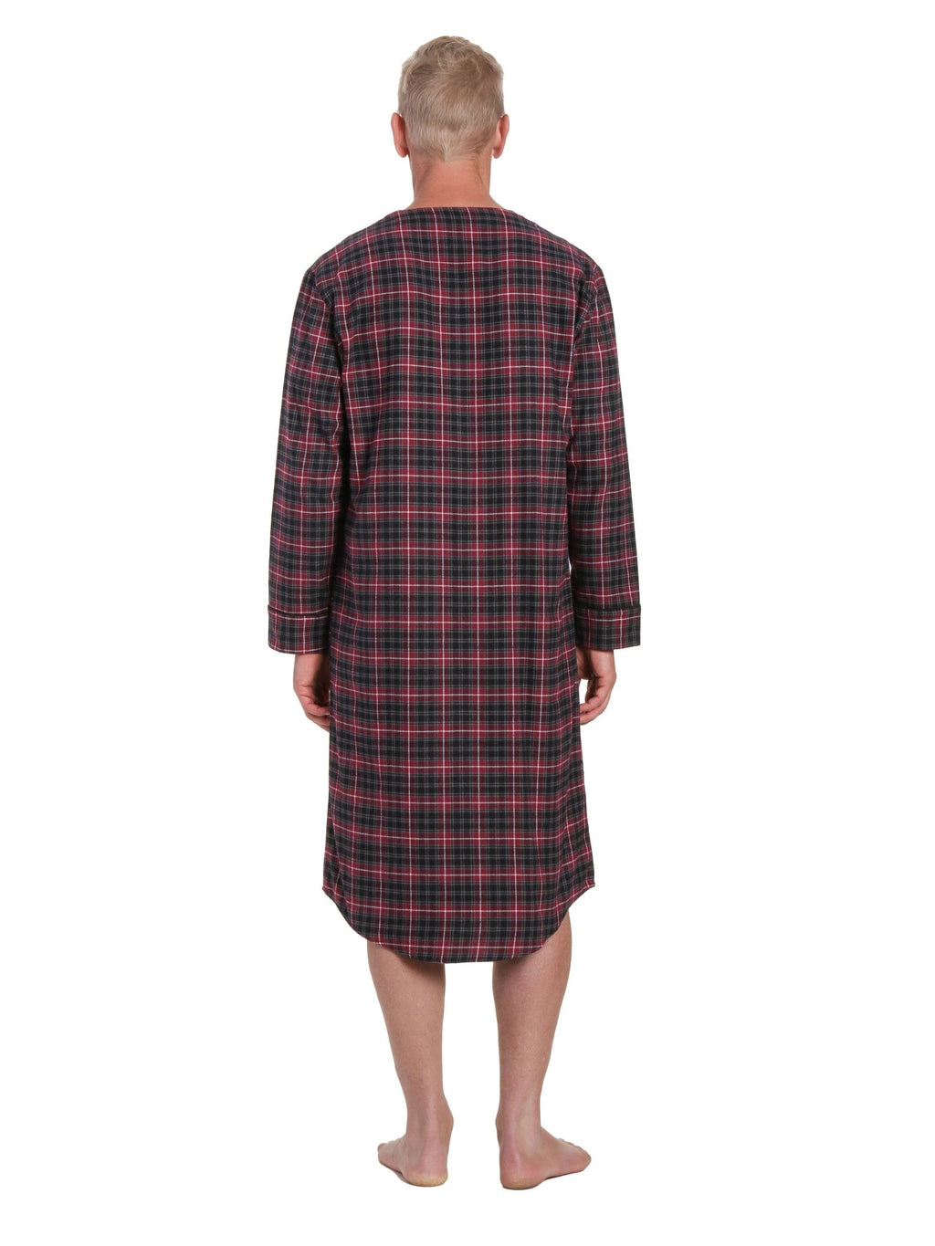 Mens Nightshirt - 100% Cotton Flannel Mens Nightshirts for Sleeping pajama-tops La Vie Bien Mens Nightshirt - 100% Cotton Flannel Mens Nightshirts for Sleeping